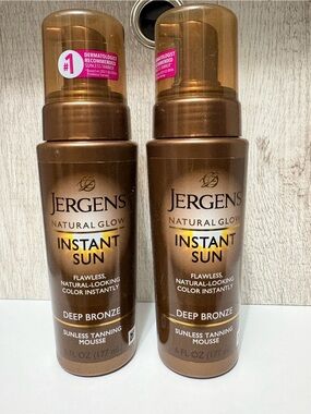 Jergens Natural Glow Instant Sun Sunless Tanning Mousse - Deep Bronze